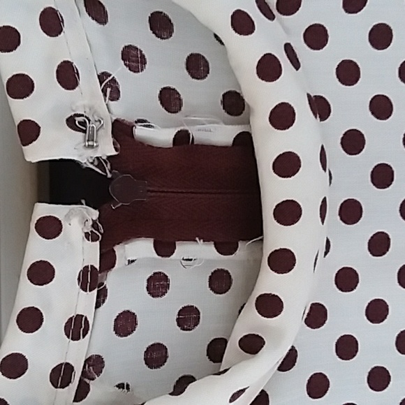 Vintage 70s David Warren 2 piece dress Chocolate ESTATE Size small - Picture 7 of 15